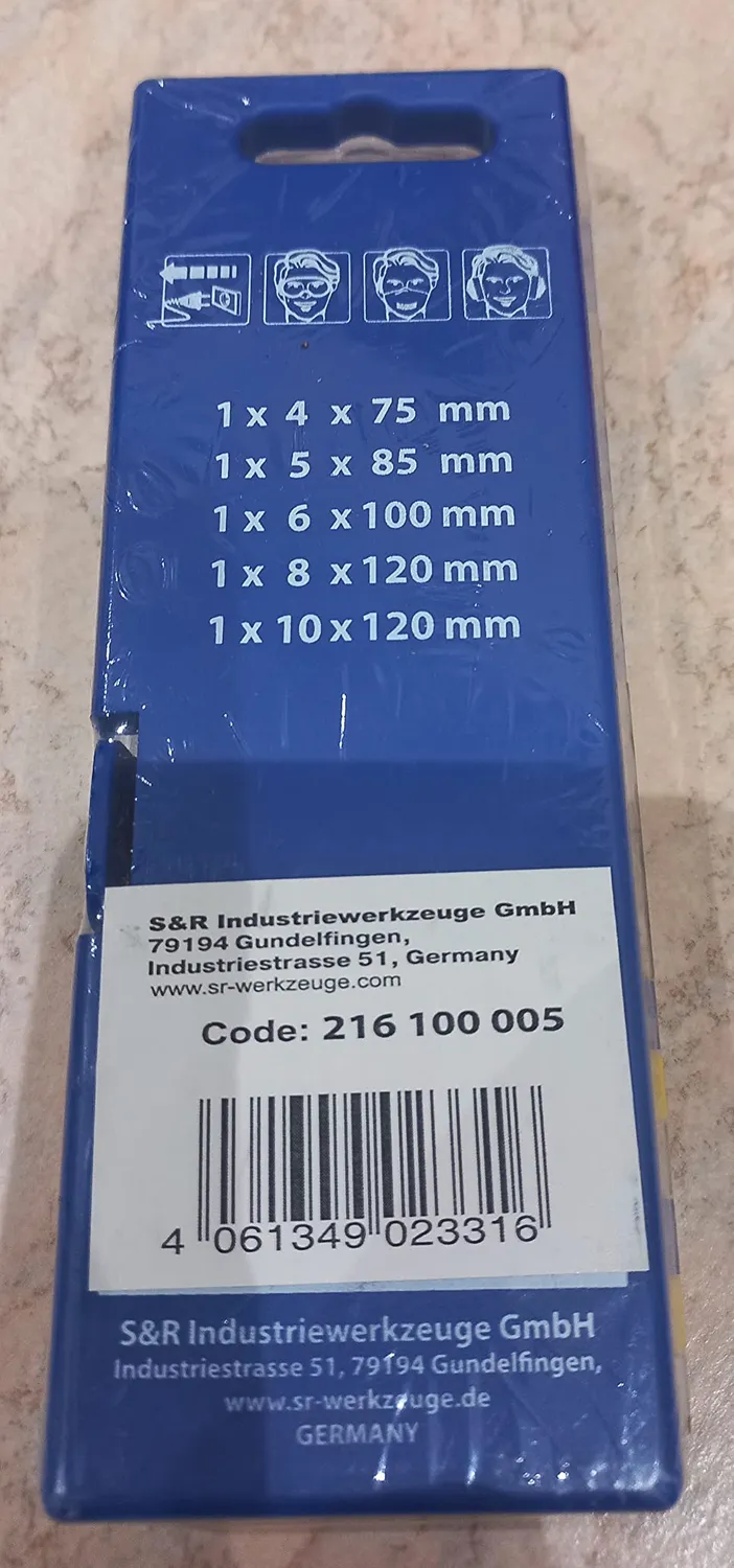 S&R SDS-Plus punte muro cemento set 7 pz PGM