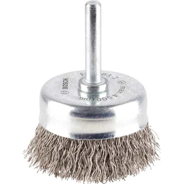 Bosch Expert spazzola a tazza 50 mm filo ondulato inox