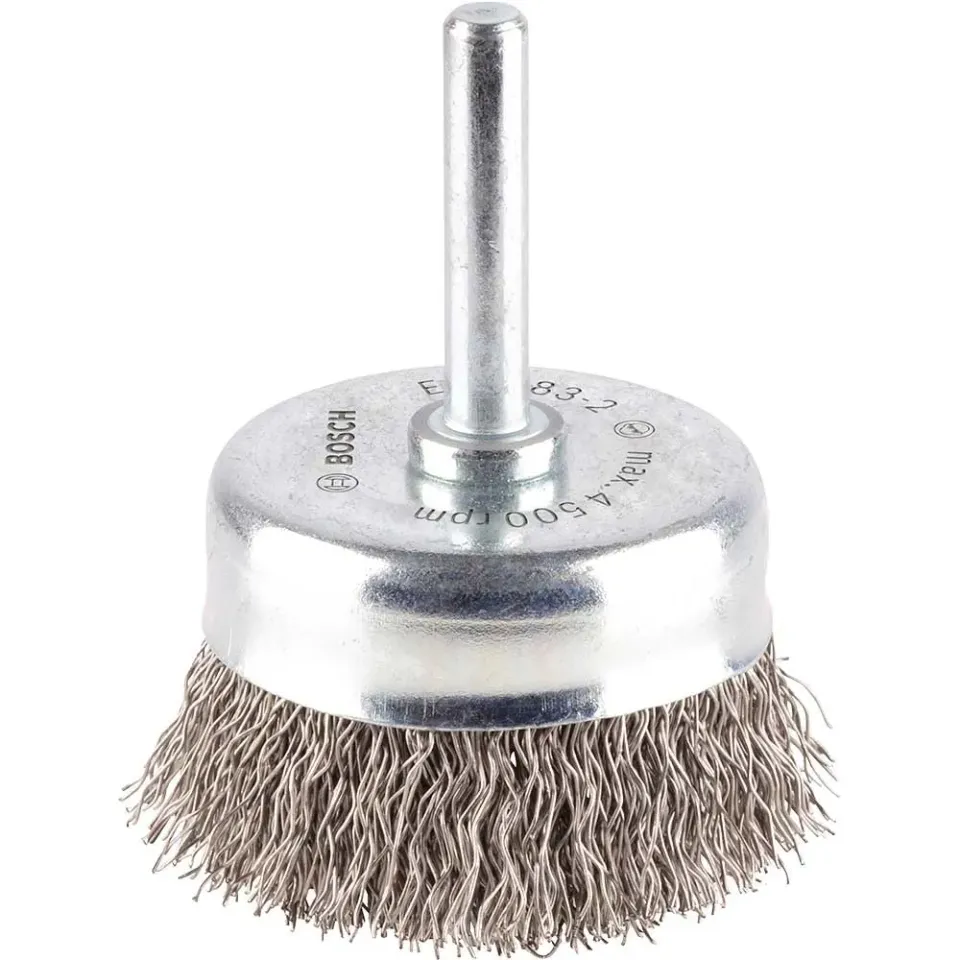 Bosch Expert spazzola a tazza 50 mm filo ondulato inox