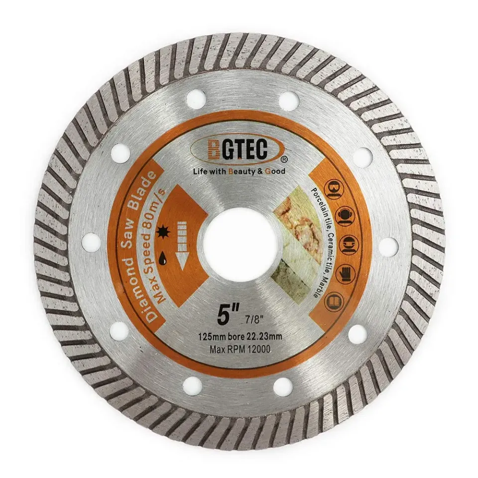 BGTEC disco diamantato turbo 125 mm ceramica granito 1 pezzo