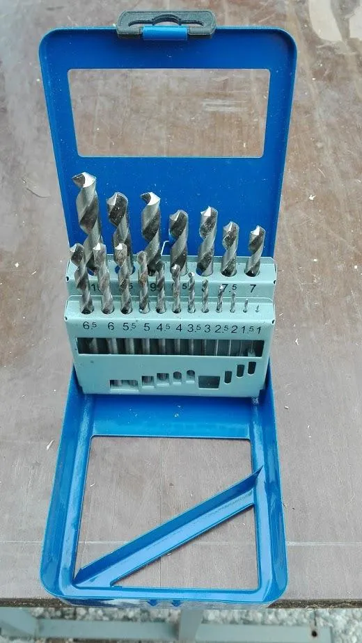 S&R set 19 punte metallo HSS 1-10 mm cassetta