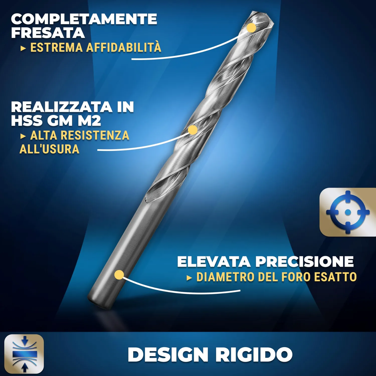 S&R GM punte trapano metallo HSS 25 pezzi 1-13 mm in cassetta