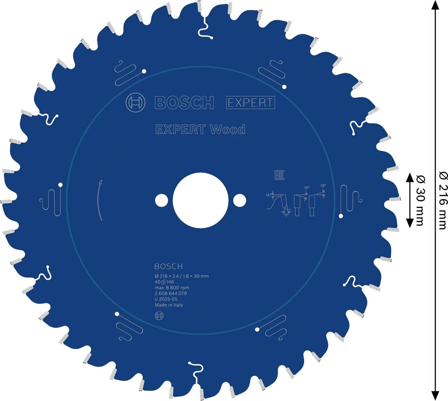 Bosch Expert lama circolare 216x30 mm troncatrice legno