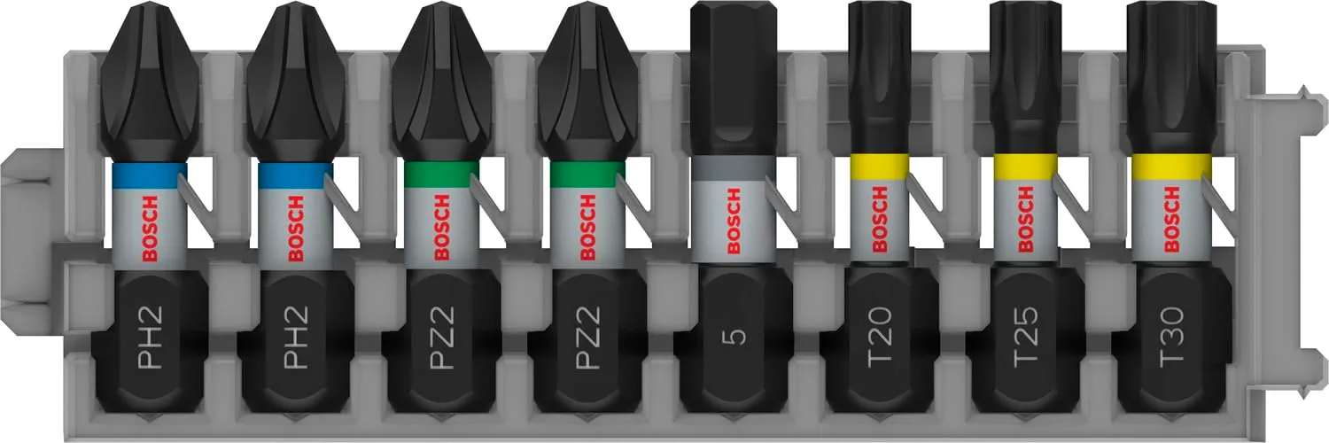 Bosch Expert bit Impact Torx 50 mm set 8 pezzi T15-T40