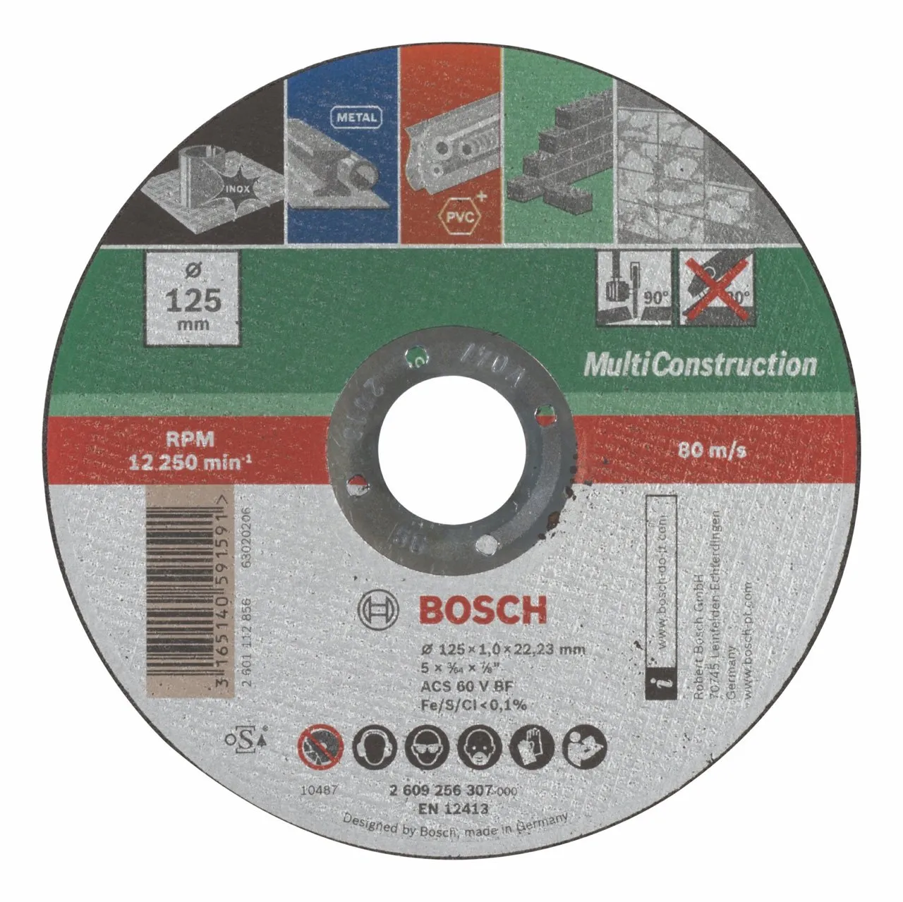 Bosch Expert Disco Taglio 125 mm Multiconstruction Inox Pietra