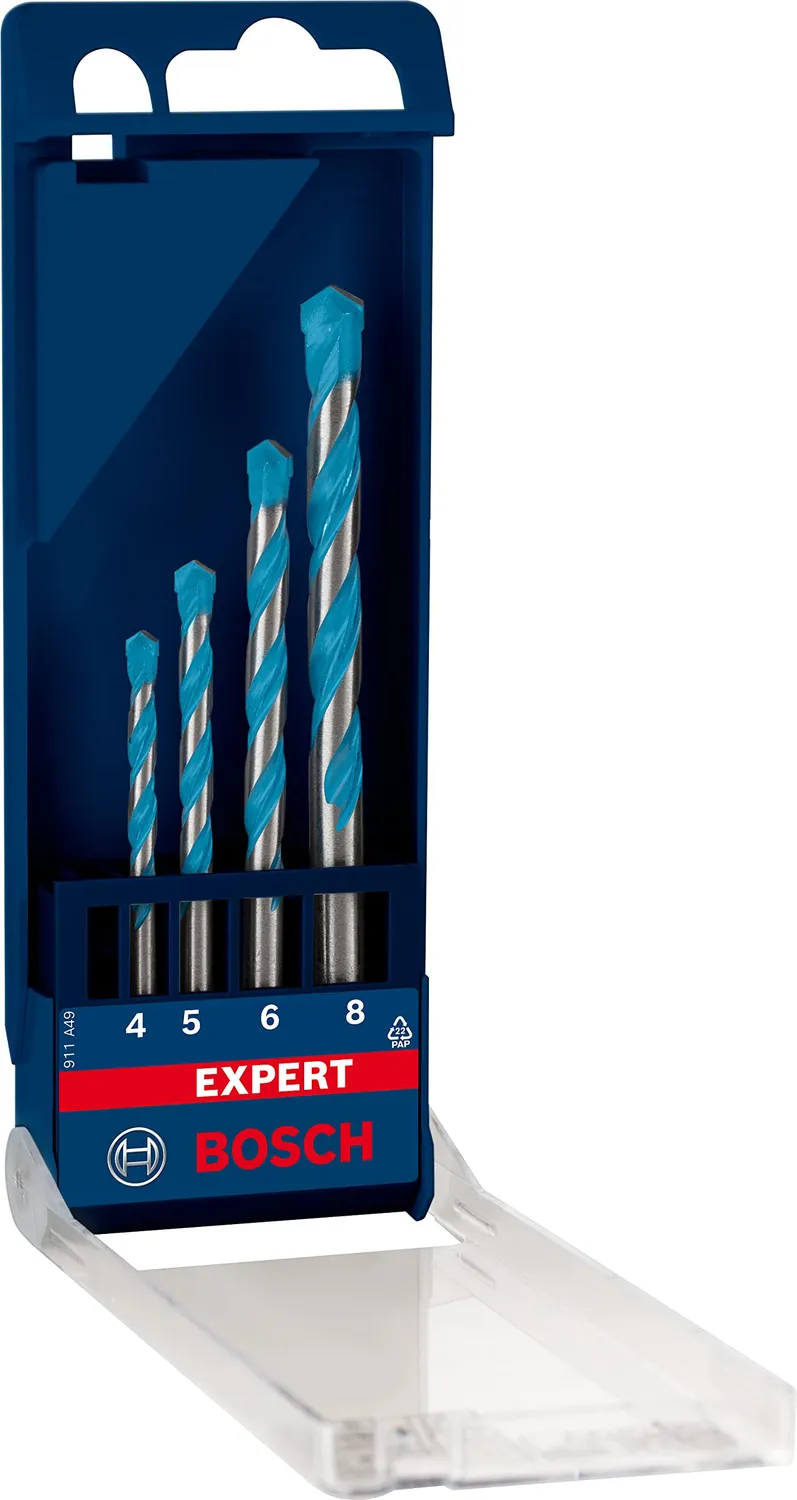 Bosch Expert CYL-9 Set Punte 4-8 mm Multimateriale 4 pz