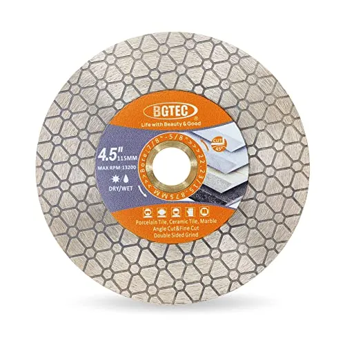 BGTEC disco diamantato 115 mm triangolare per gres ceramica
