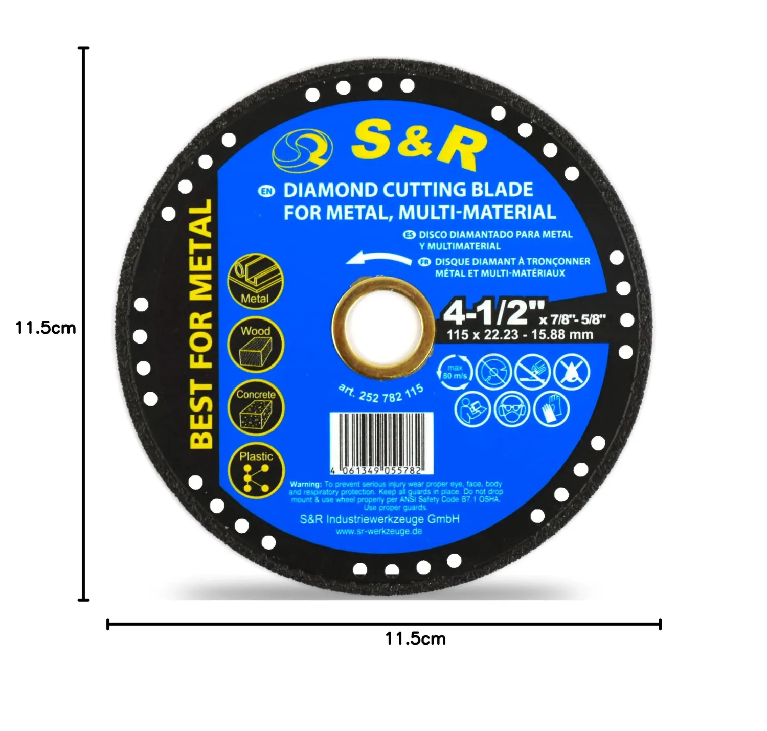 S&R Multi-Cut disco diamantato 115 mm multimateriale