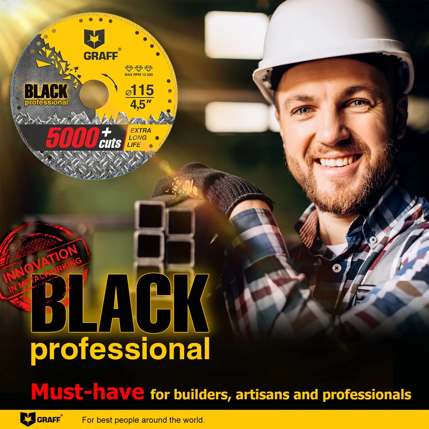 Graff Black disco taglio diamantato metallo 115mm sottile