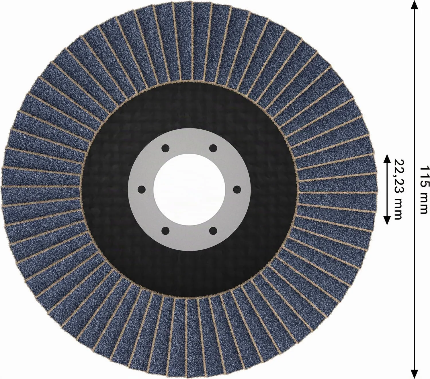 Bosch X451 disco lamellare 115 mm acciaio grana 40-60 15 pezzi