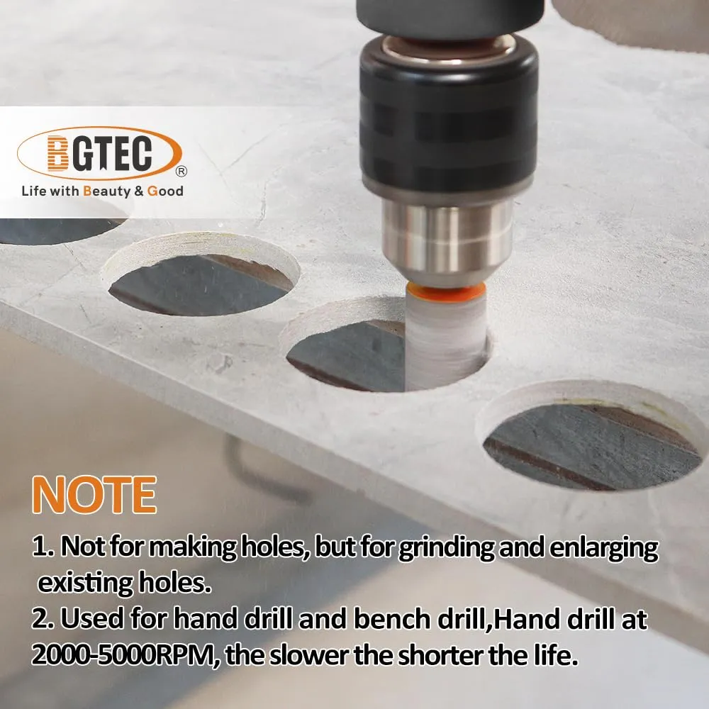 BGTEC fresa dito diamantata 25 mm esagonale gres uso secco
