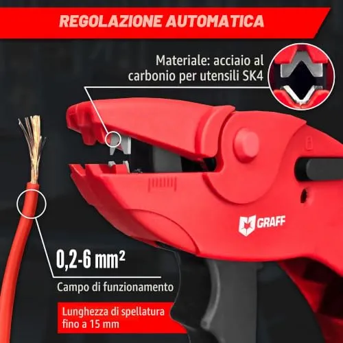 Graff Pinza Spellafili 0,2-6 mm con Taglierina 4 mm