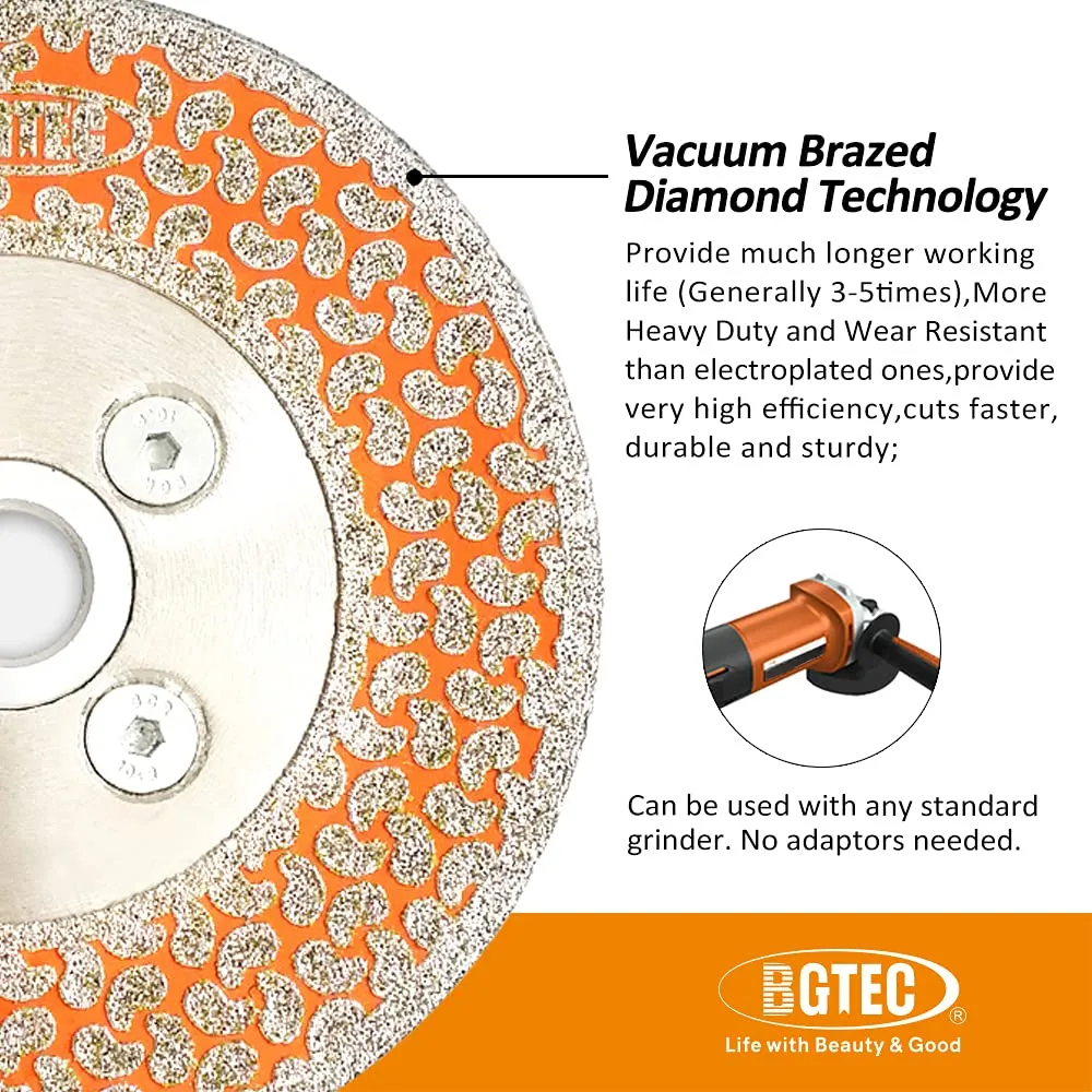 BGTEC lama diamantata 105 mm M14 marmo granito 2 in 1