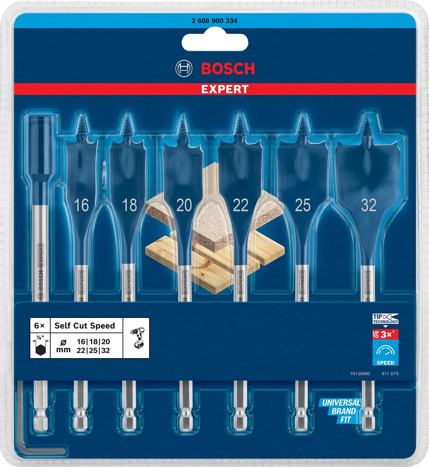 Bosch Expert Self Cut Speed Mecchie Spada 16-32mm 7pz