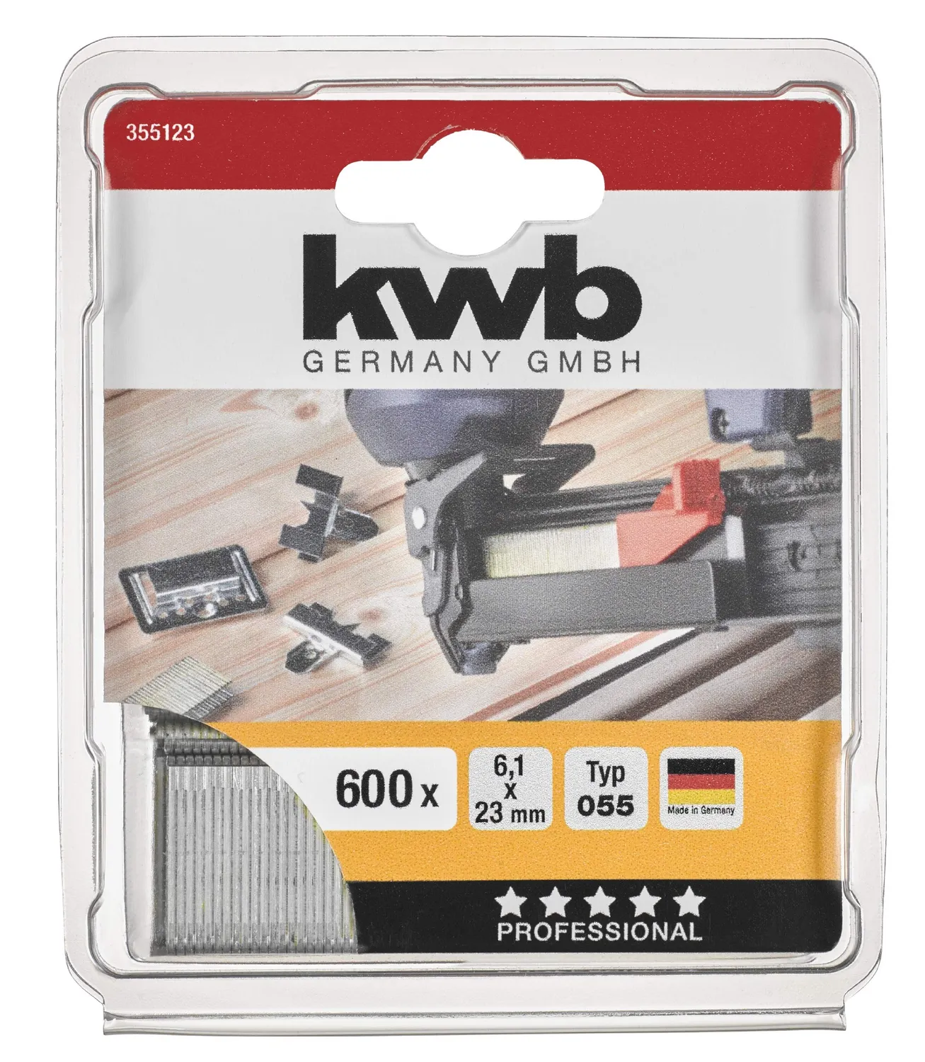 KWB 355-123 Graffette Acciaio Tipo 055 da 18 mm
