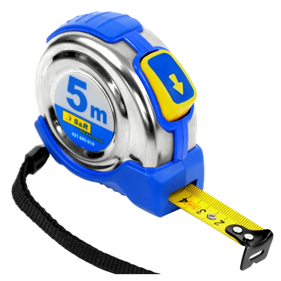 S&R Metro a nastro Ferro 5 m x 19 mm custodia inox autolock