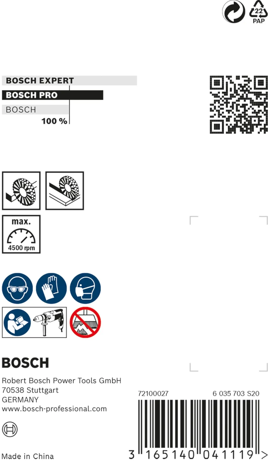 Bosch PRO Metal Clean spazzola a disco 75 mm