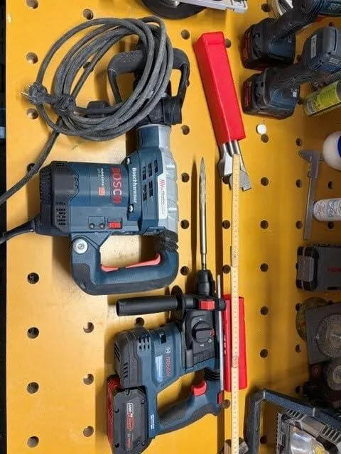 Schwabenbach SDS-Plus Set Scalpelli 250 mm 4 Pezzi per Cemento