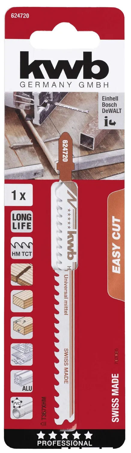 KWB 624720 Easy-Cut lama seghetto alternativo T legno metallo