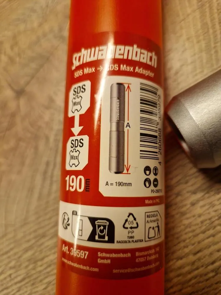 Schwabenbach SDS-Max su SDS-Max adattatore mandrino acciaio