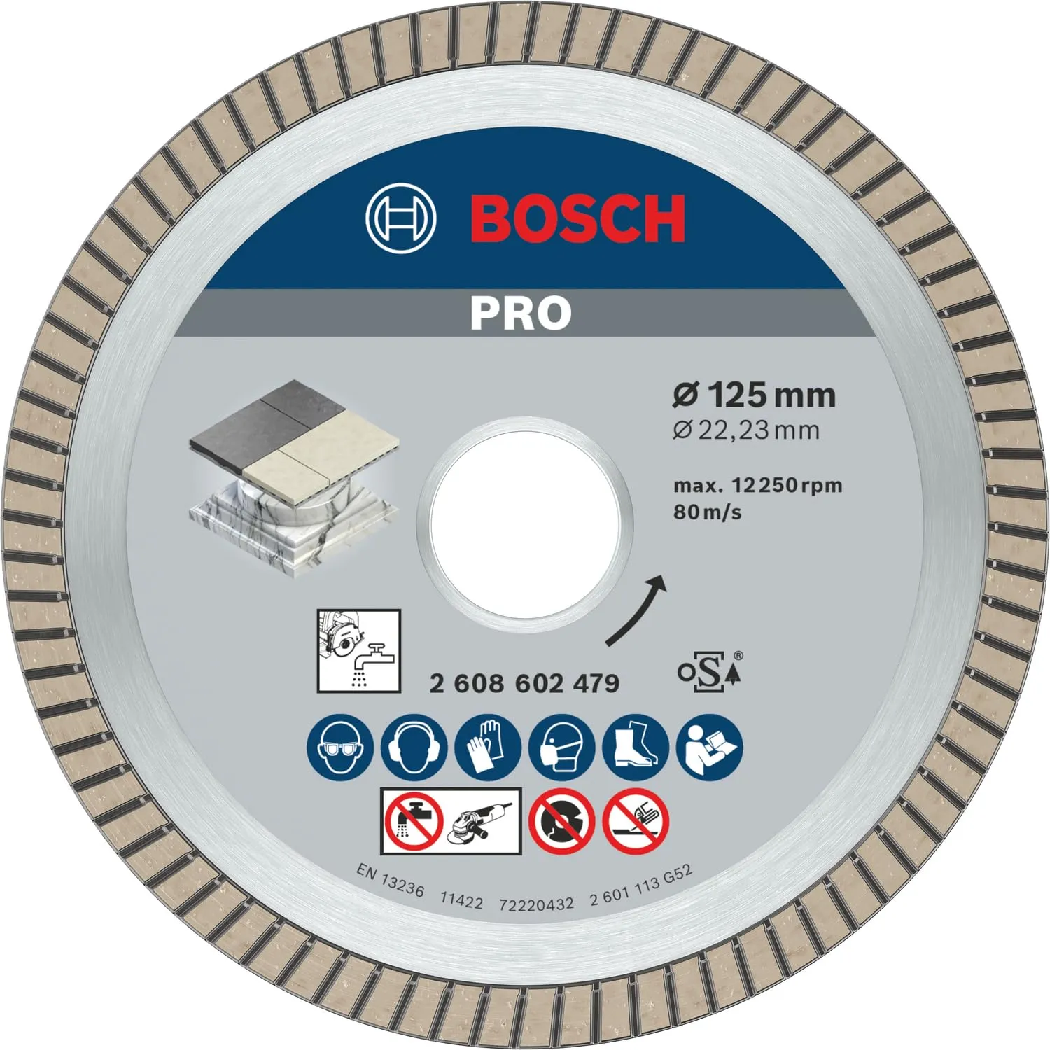 Bosch PRO Ceramic disco diamantato 115 mm per ceramica