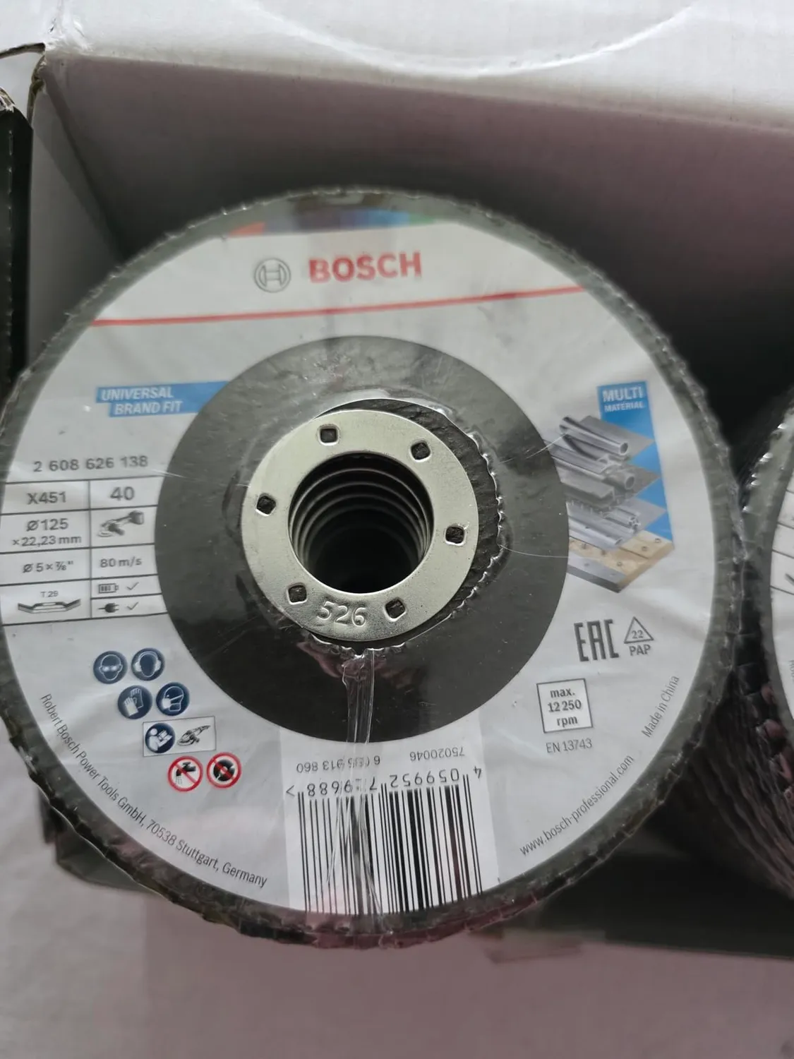 Bosch Expert X451 dischi lamellari 125 mm set 60 pezzi grana assortita