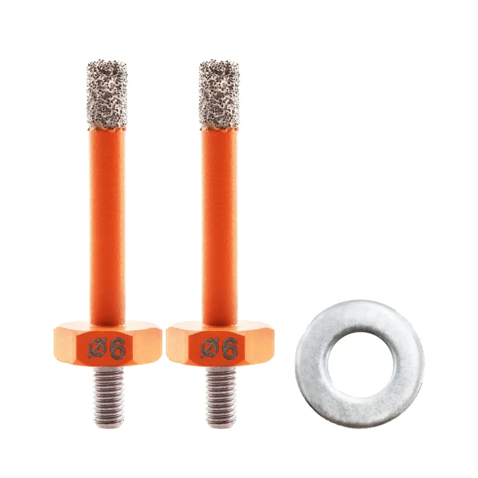 BGTEC Punta diamantata 6 mm M5 per gres 2 pz