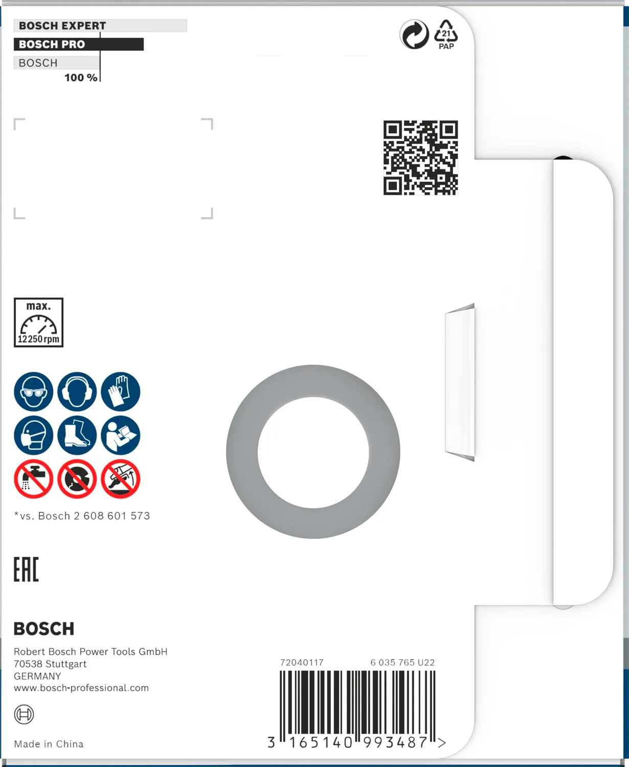 Bosch Expert for Concrete fresa a tazza diamantata 125 mm alta velocità