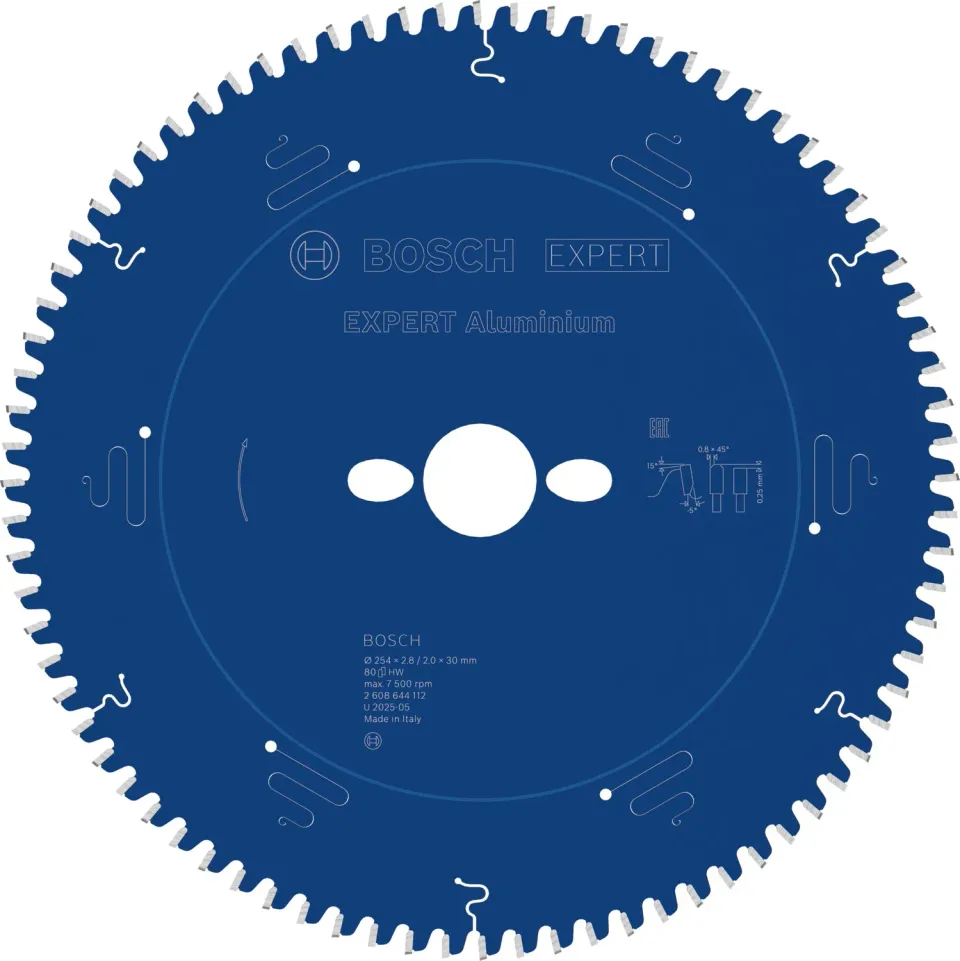 Bosch Expert Lama Sega Circolare 254x30 mm 80 Denti Alluminio