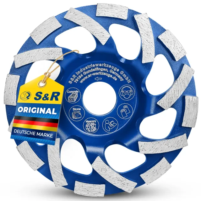 S&R Mola a Tazza Diamantata 125 mm per Cemento