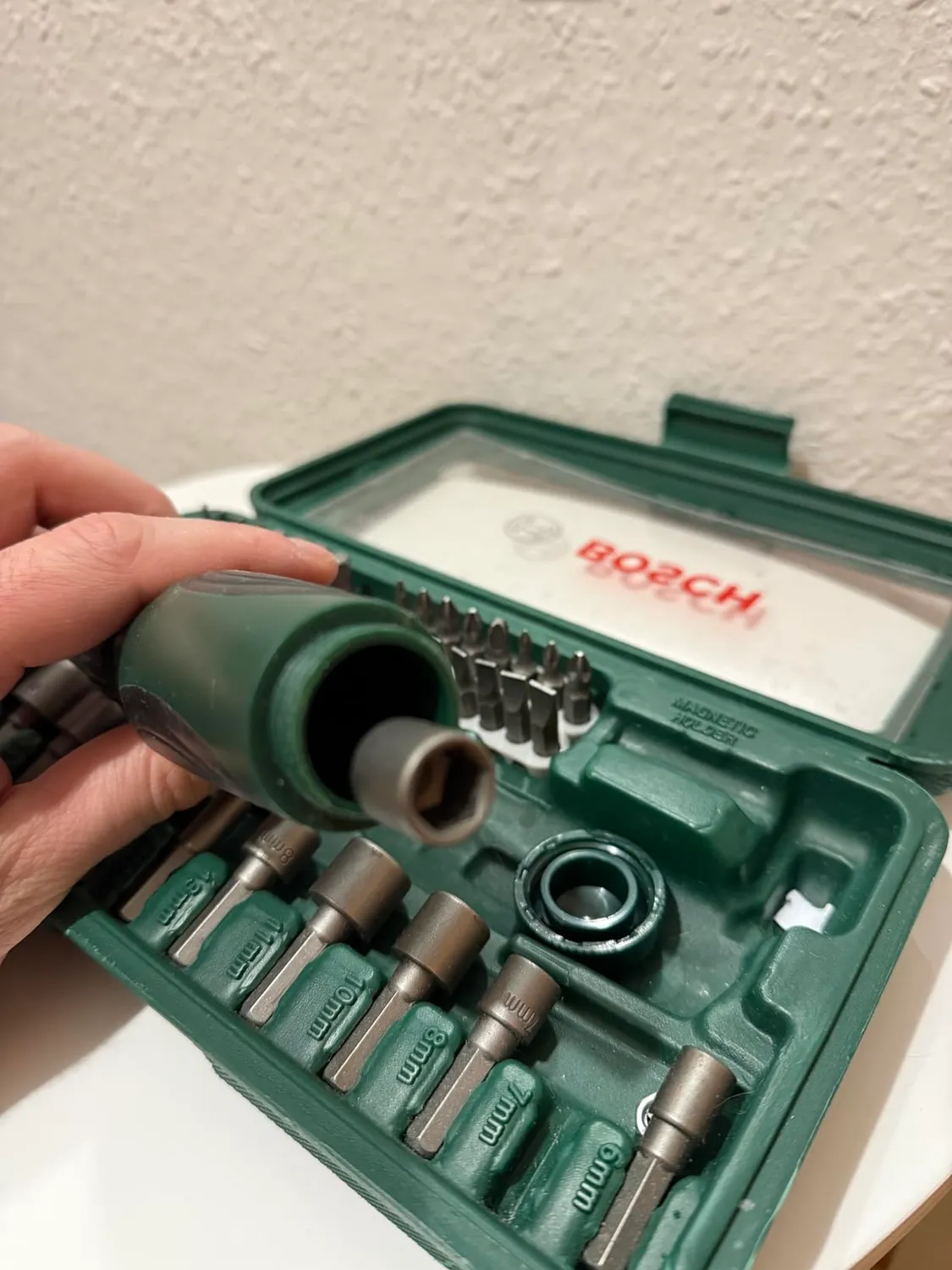 Bosch 2607019504 set bit avvitamento 46 pezzi verde