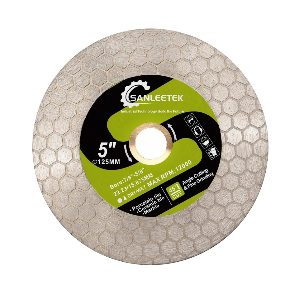 SANLEETEK Disco Diamantato 125mm per Gres Porcellanato