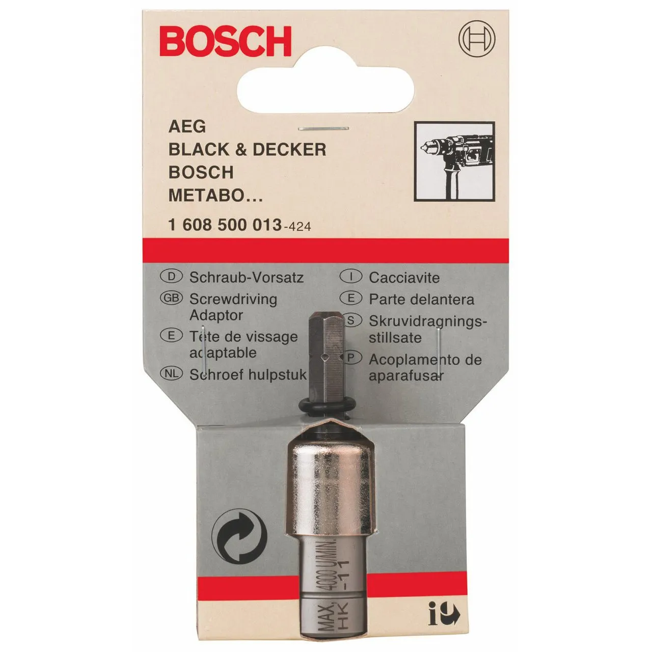 Bosch Expert 1608500013 bit PH2 60 mm con battuta
