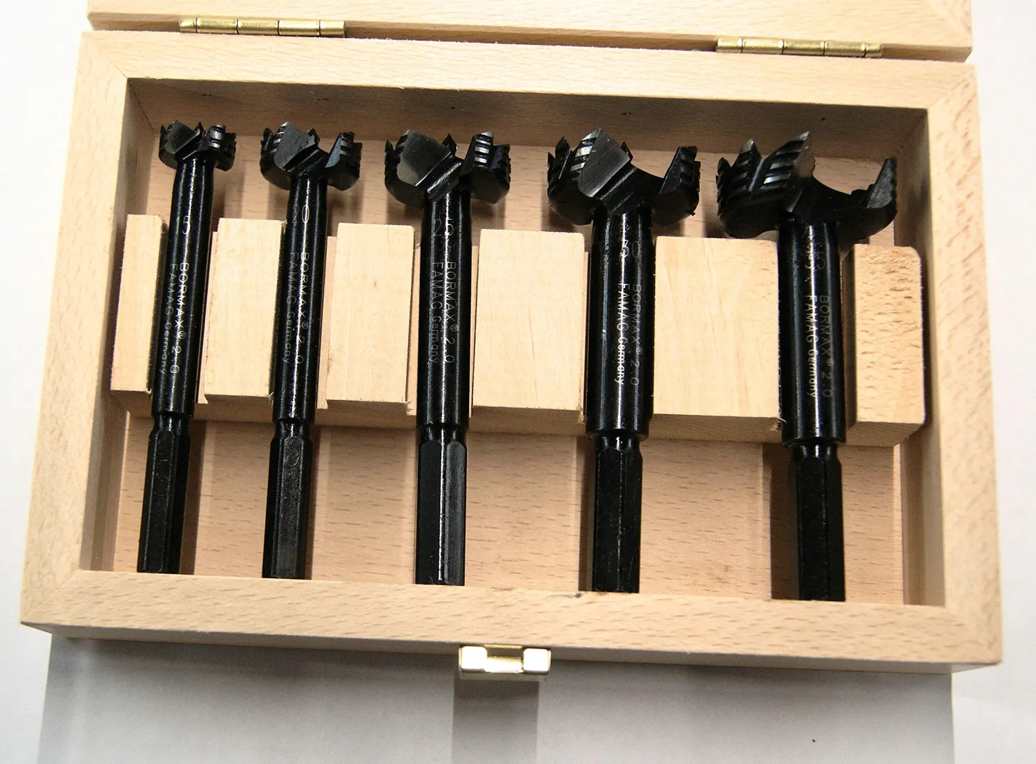 Famag Bormax punte Forstner set 15-35 mm 5 pz legno