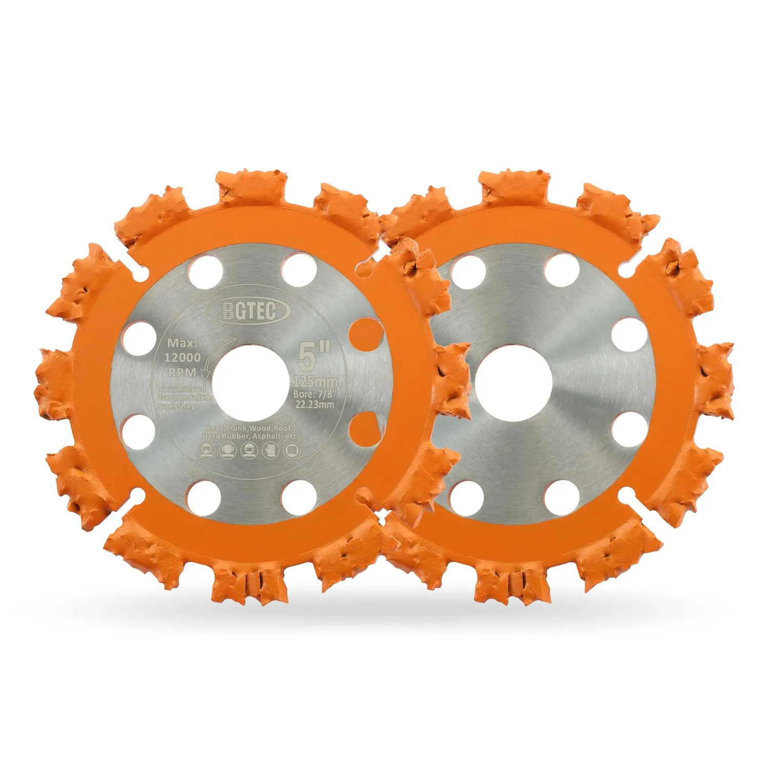 BGTEC disco taglio legno 125 mm carburo 22,2 mm 1 pezzo