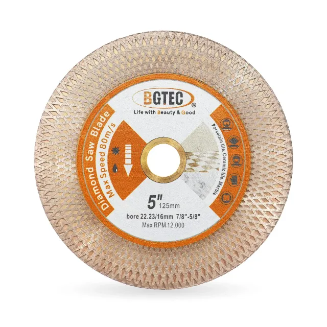 BGTEC disco diamantato 125 mm gres porcellana X taglio