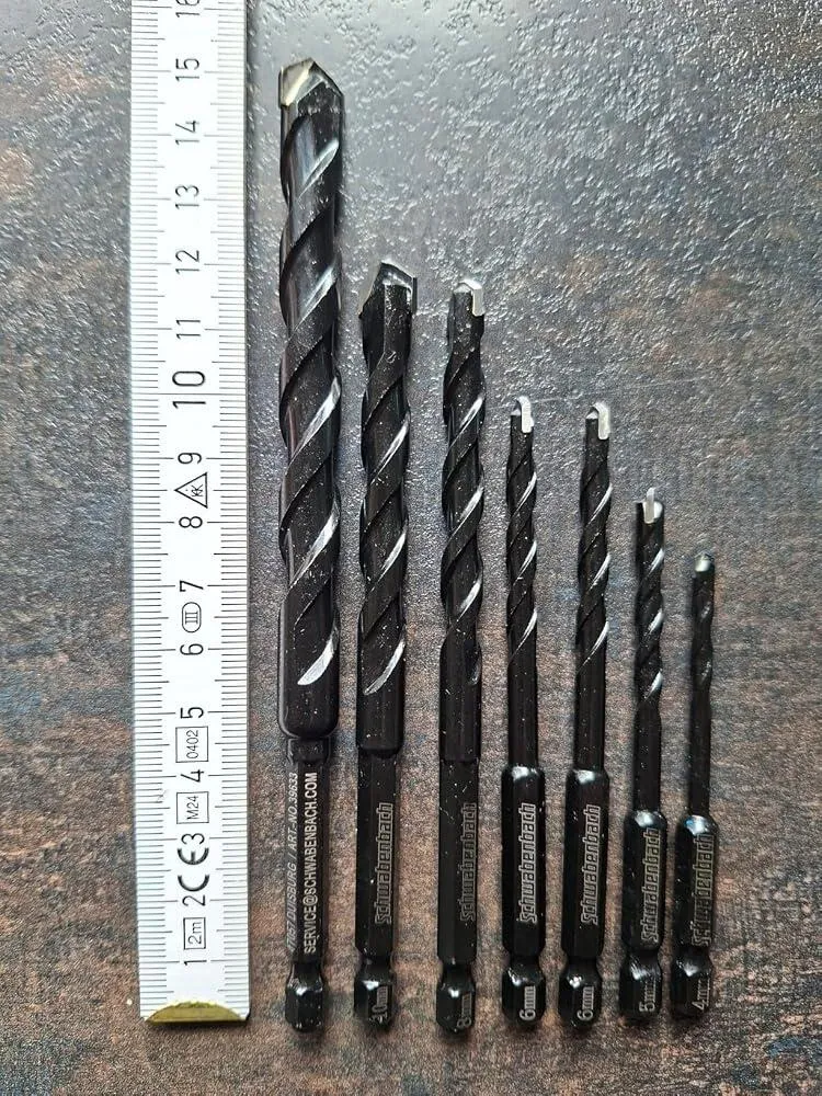 Schwabenbach set punte multiuso 4-12 mm 7 pz esagonale