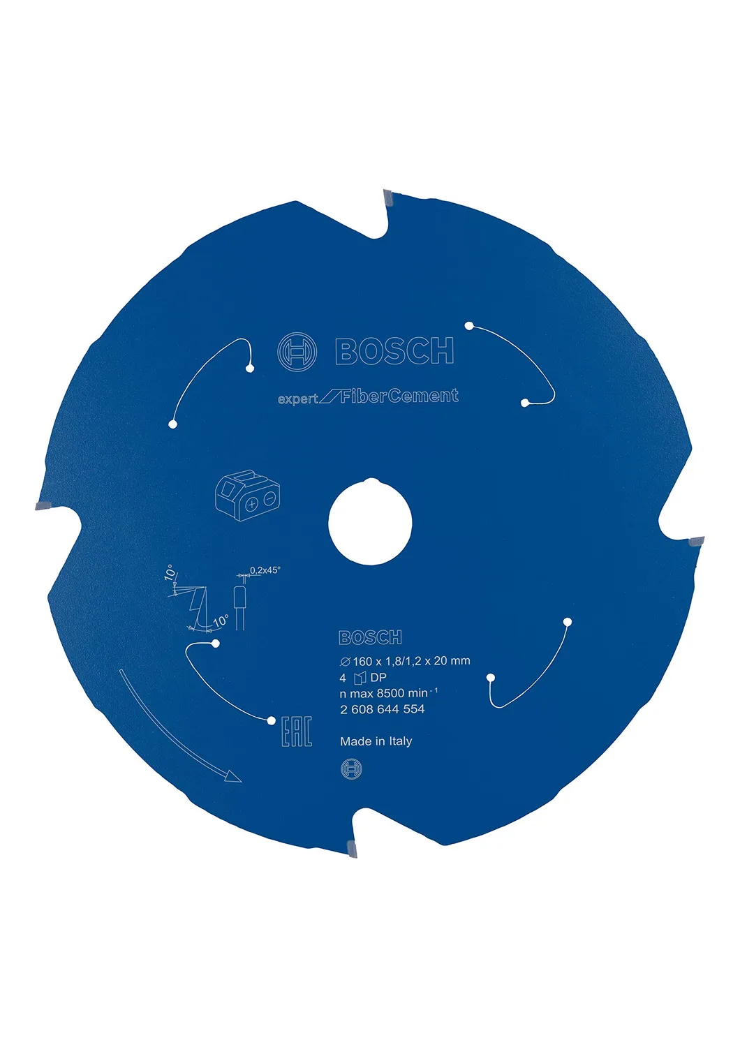 Bosch Expert Fiber Cement lama 160x20 mm 4 denti PCD