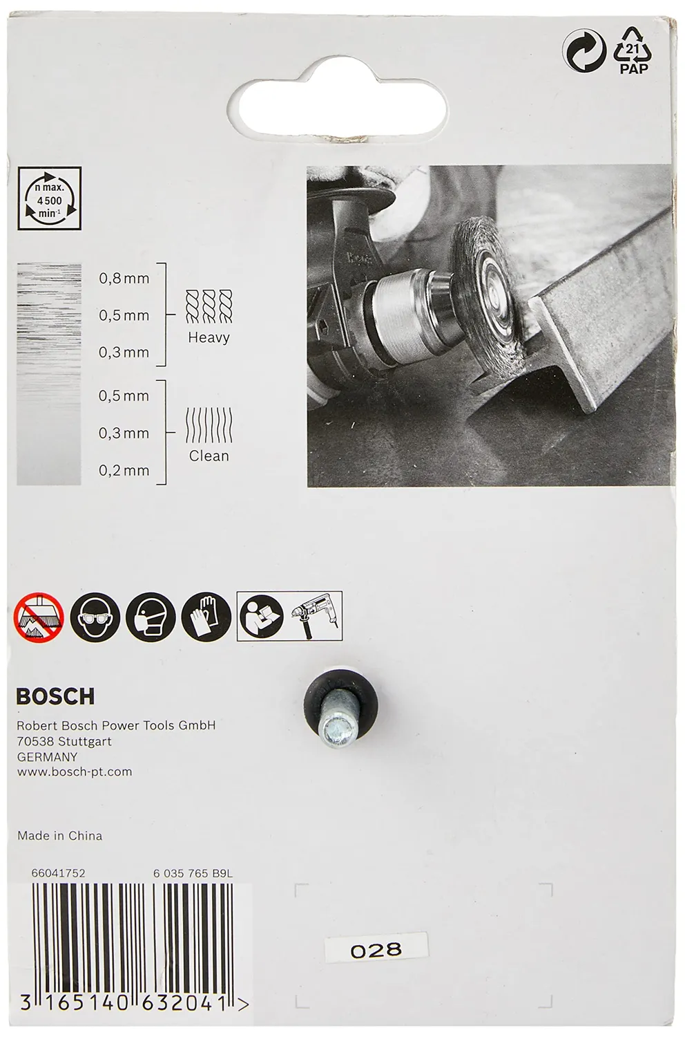 Bosch Expert PRO Inox Clean spazzola a disco 100 mm acciaio
