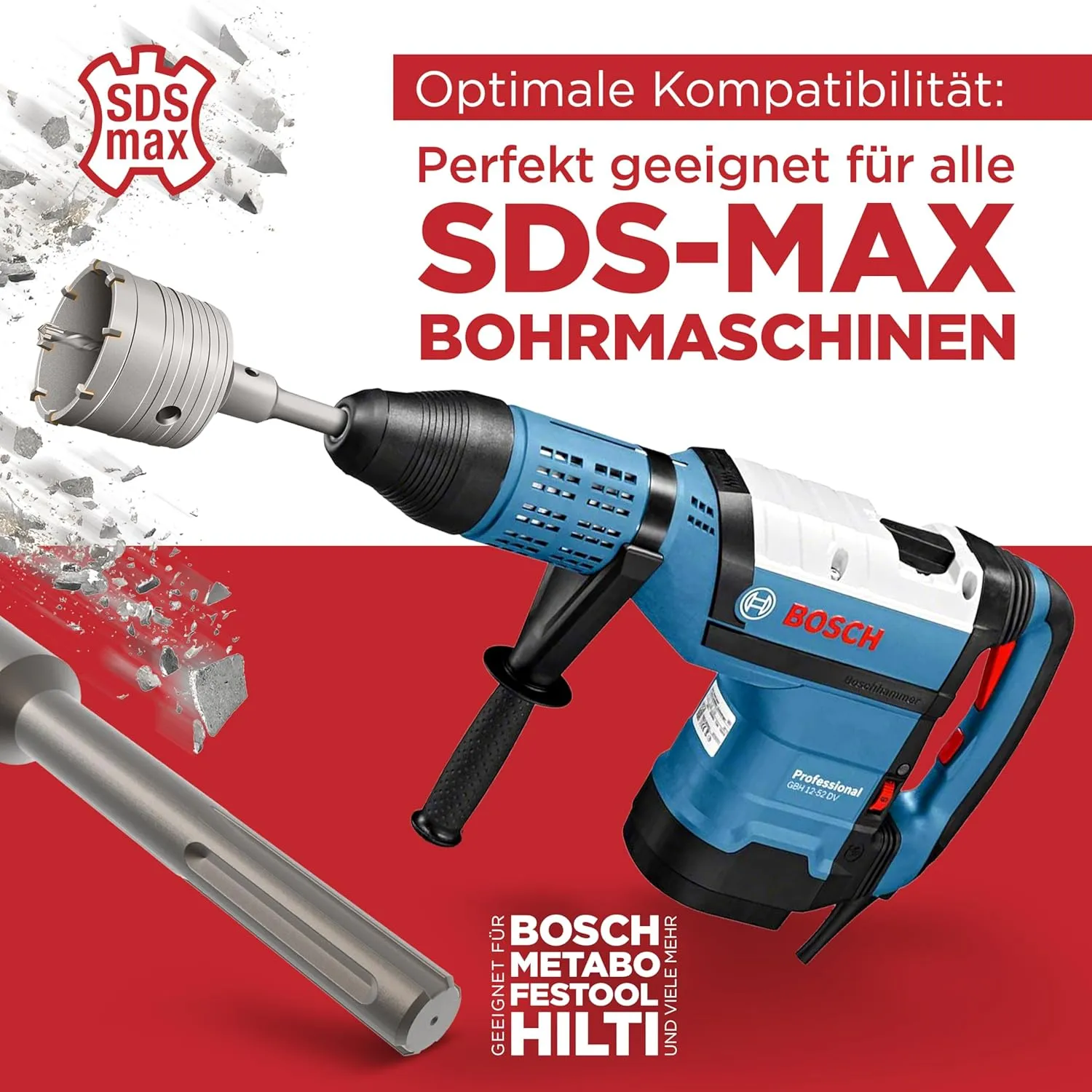 Schwabenbach SDS-Plus Corona 82mm per Muratura