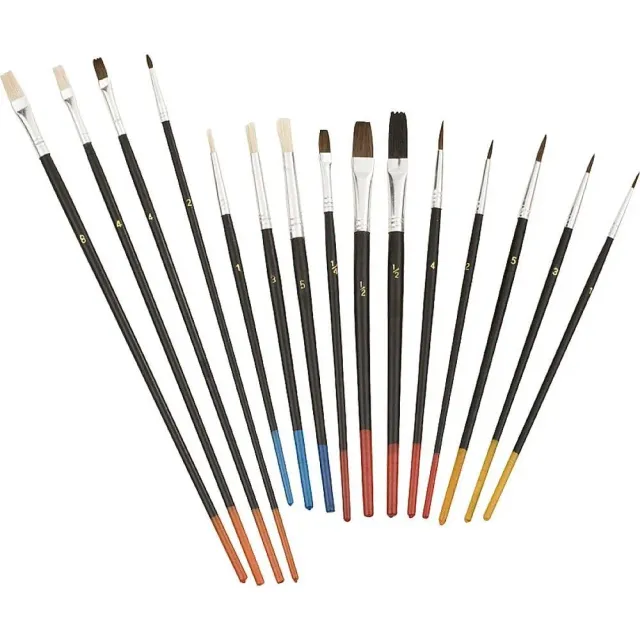 KWB 030590 set pennelli 15 pezzi sintetici