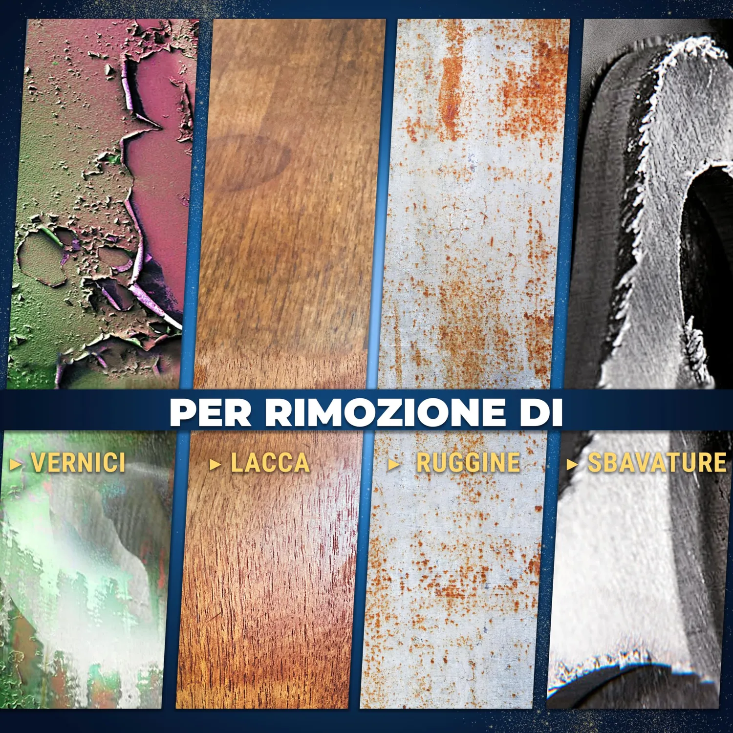 S&R Nastri abrasivi 75x533 mm set 18 pezzi grana assortita