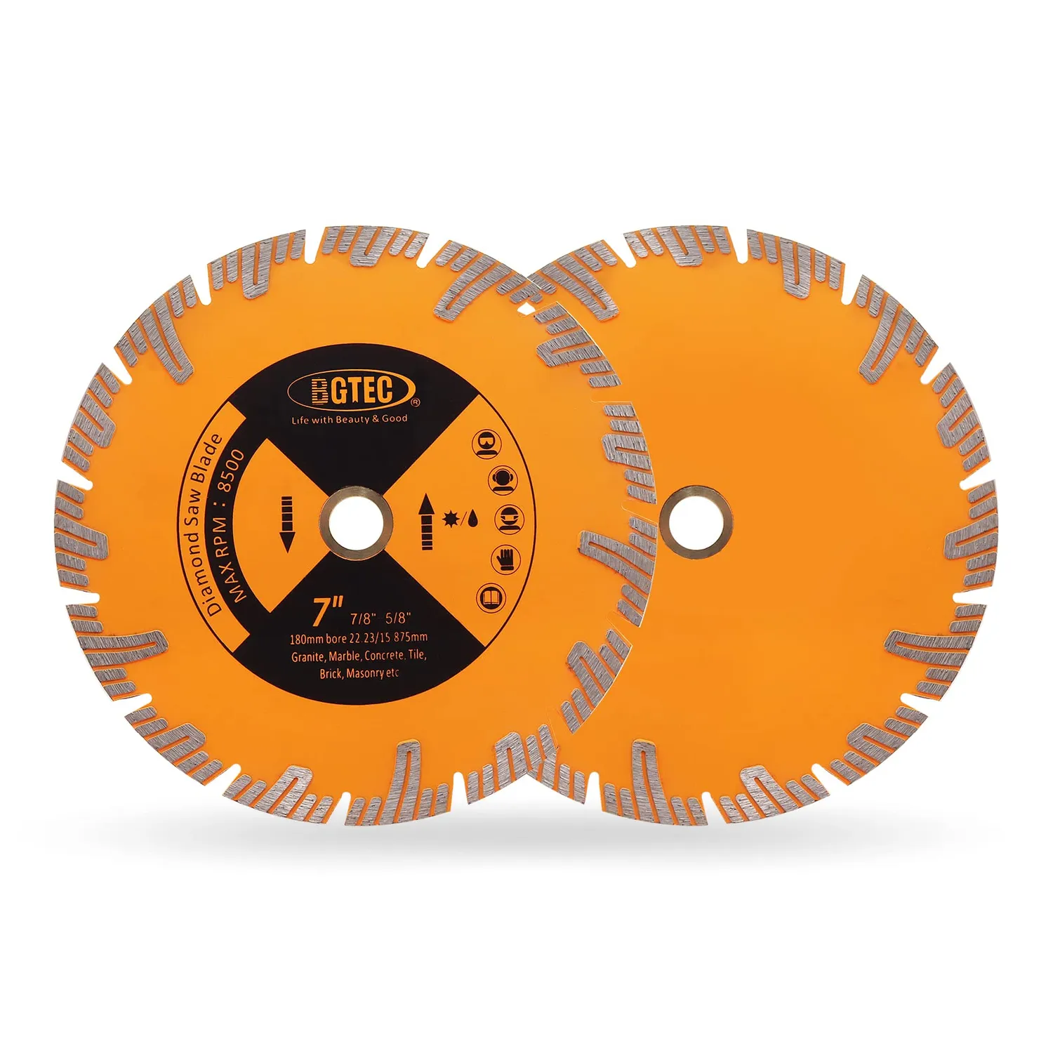 BGTEC disco diamantato 115mm 2 pezzi per ceramica