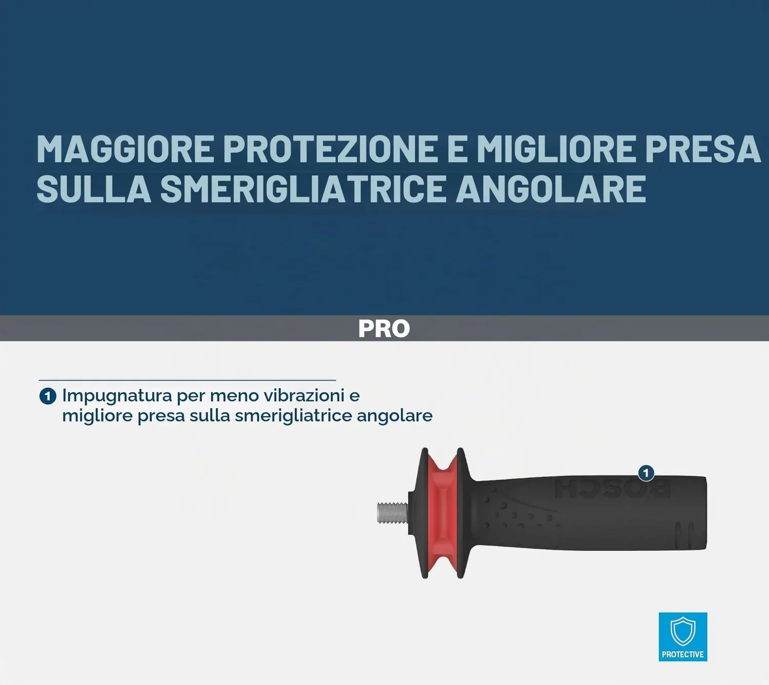 Bosch Expert impugnatura PRO Vibration Control M10