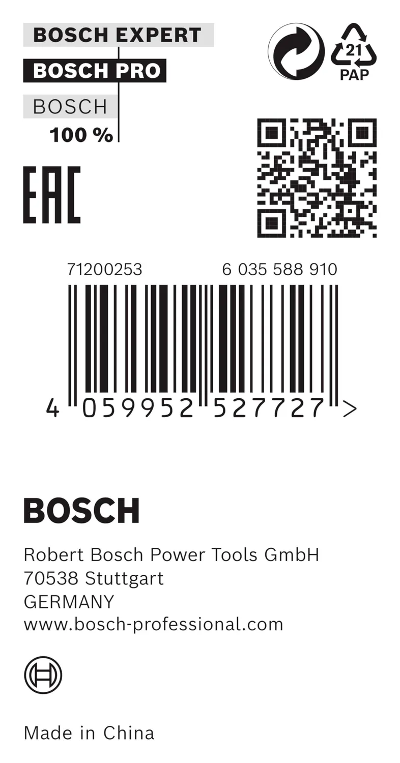 Bosch Expert Anello Riduzione 30x25,4x1,2 mm Sega