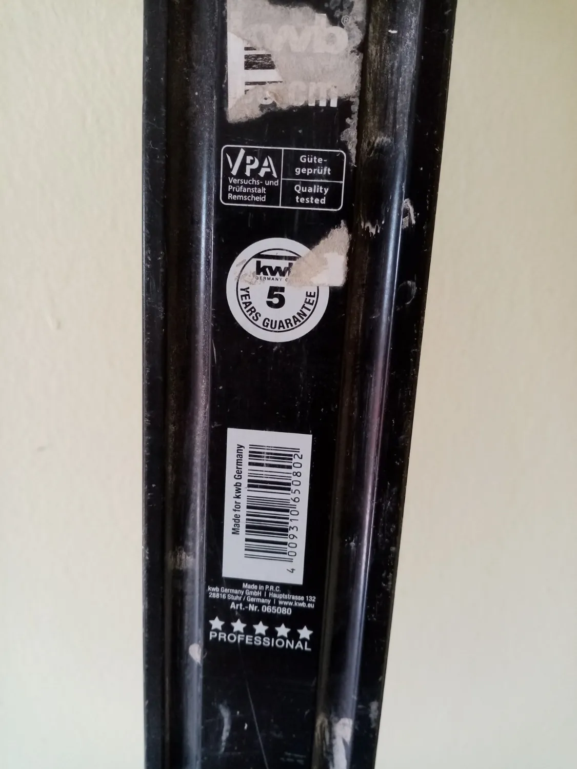 KWB Livella Alluminio 80 cm 0,5 mm/m bolla orizzontale verticale