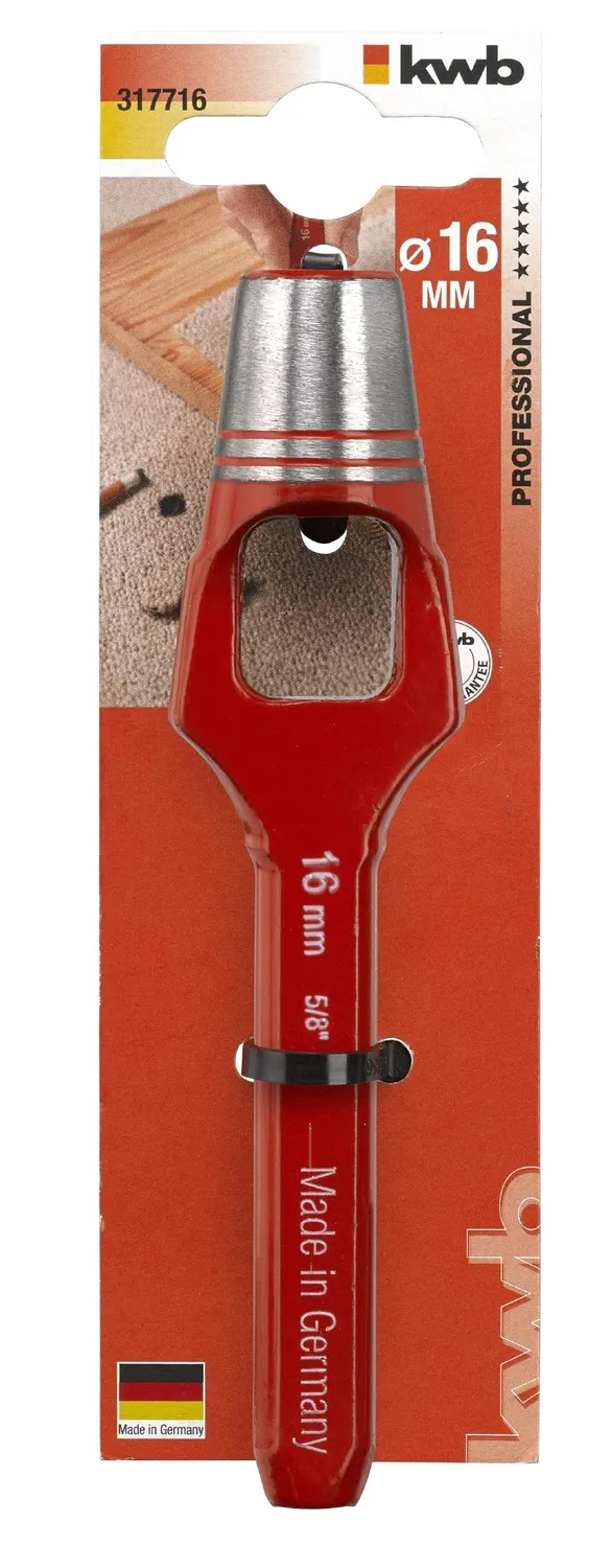 KWB 3177-16 Punzone 16 mm tagliente temprato HRC 47-52