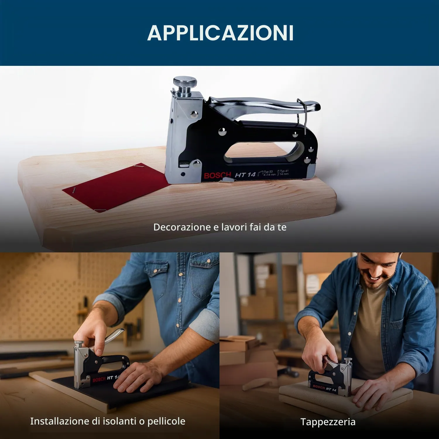 Bosch Expert HT 14 graffatrice manuale punti tipo 53