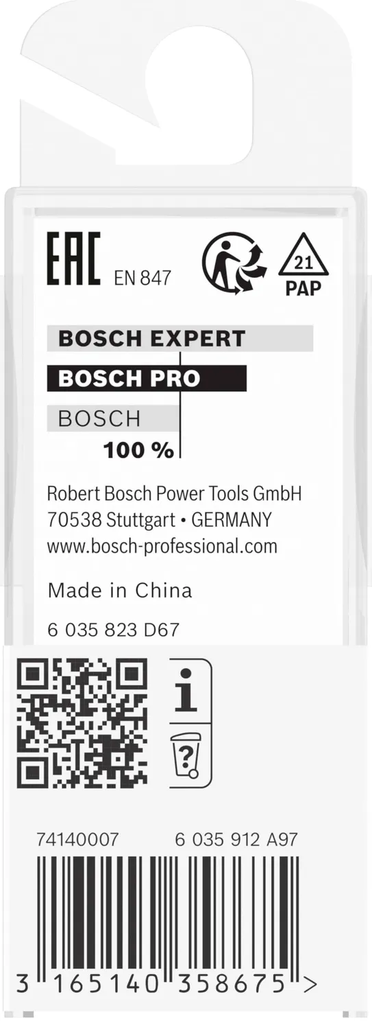 Bosch Expert fresa a V 8x11/60°x14 standard per legno