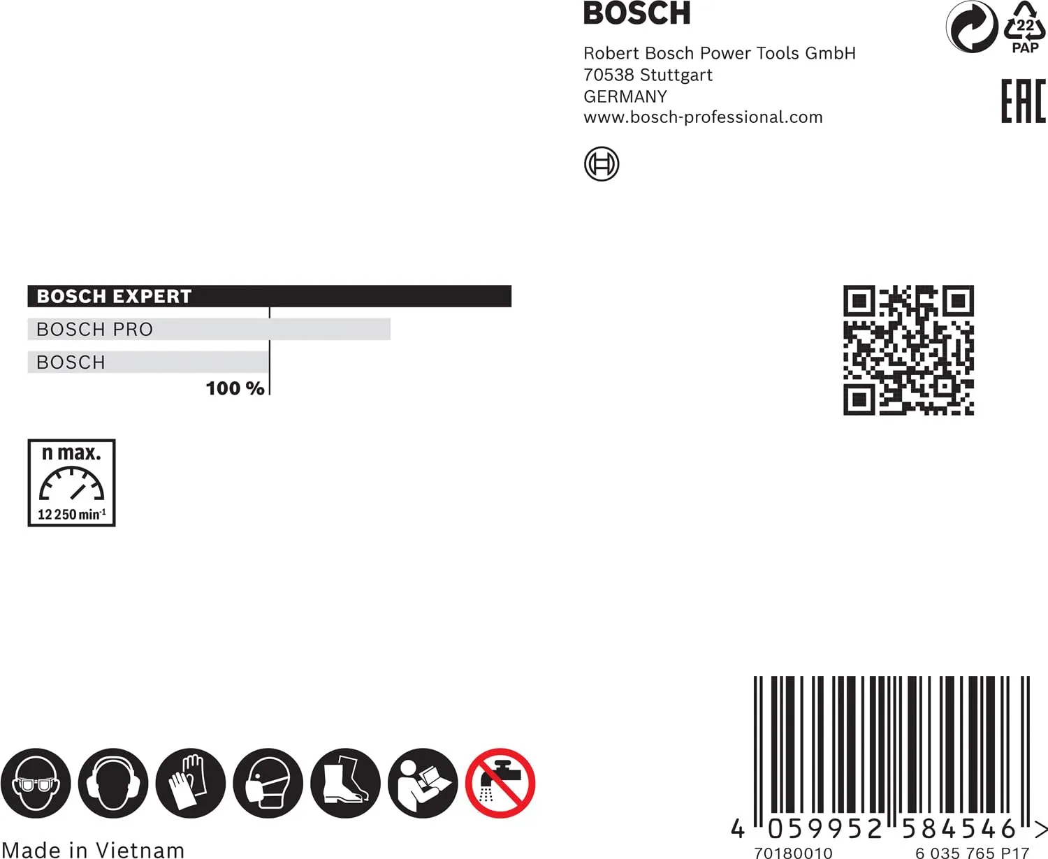 Bosch Expert Diamond Pipe Cut disco 125 mm X-LOCK